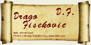 Drago Fišeković vizit kartica